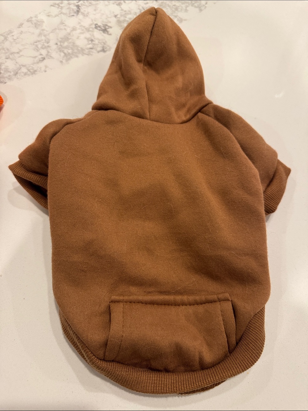 Small dog Brown fleece hoodie